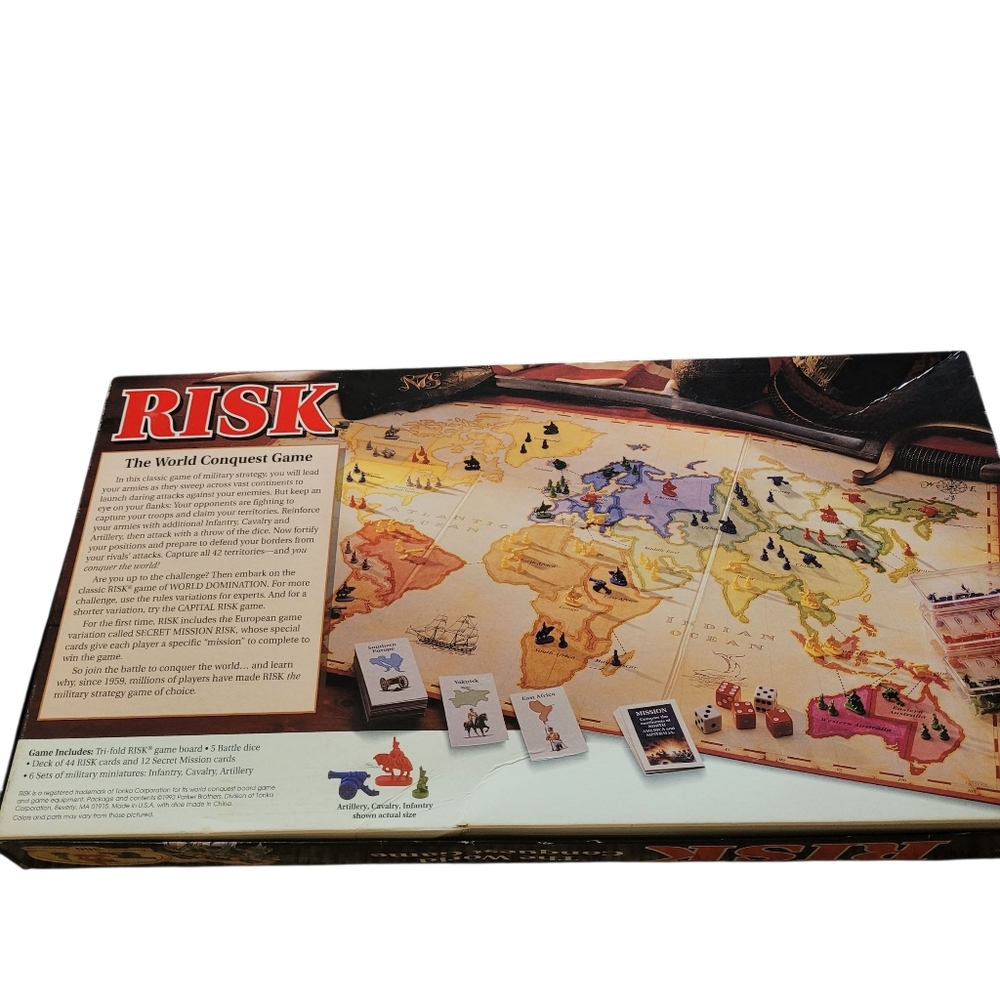 Parker Brothers Vintage 1993 Risk The World Conquest Board Game - Picture 2 of 10